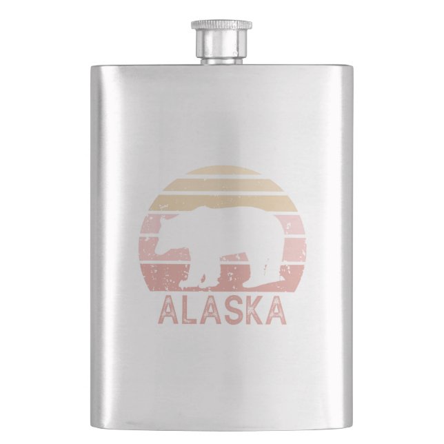 Petaca Oso retro de Alaska (Anverso)