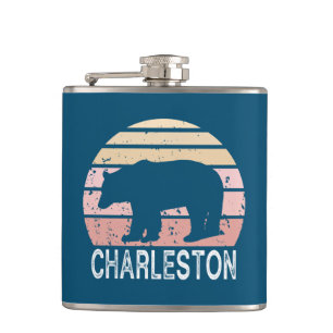 Petaca Oso Retro de Charleston West Virginia