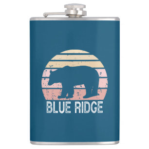 Petaca Oso Retro De Ridge Azul