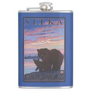 Petaca Oso y Cub - Sitka, Alaska