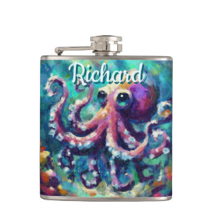 Petaca Otopus Nautical Beach Coastal Personalizado