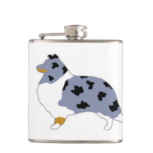 Petaca oveja de oveja azul merlán blanco y tan silo.pn