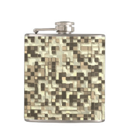 Petaca Overlapping small squares, tones brown go to beige