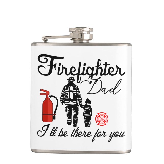 Petaca Padre bombero | Regalos del Día del Padre (Anverso)