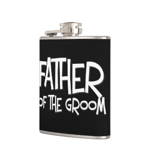 Petaca Padre del frasco del regalo de boda del novio