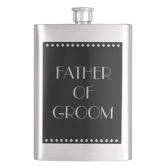 Petaca Padre del matraz clásico de Groom (Anverso)