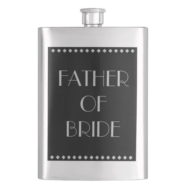 Petaca Padre del matraz clásico de la novia (Anverso)