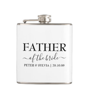 Petaca Padre Del Personalizado Del Partido De La Boda De 