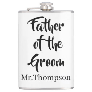 Petaca Padre del regalo de padre de matrimonio personaliz