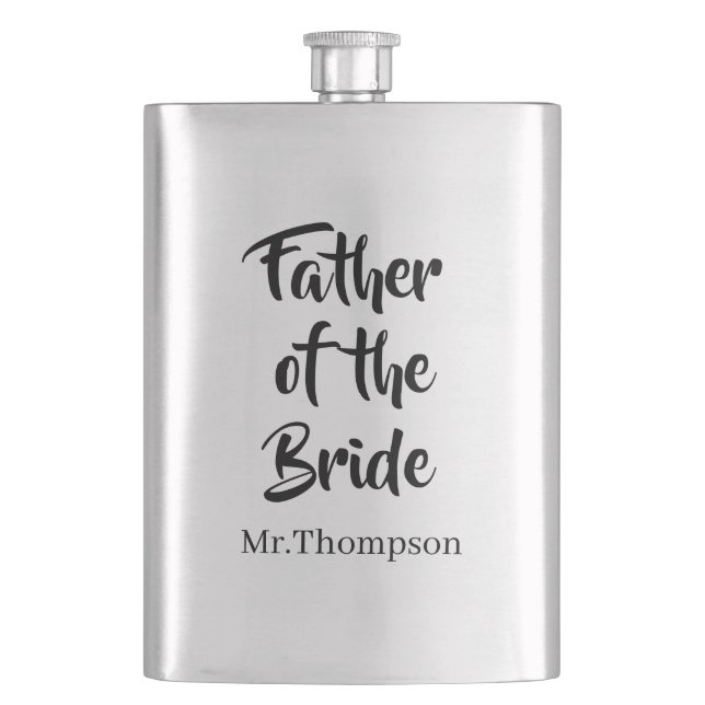 Petaca Padre del regalo de padre de novia casada (Anverso)