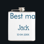 Petaca padrino de boda padrino añadir nombre texto desped<br><div class="desc">diseño</div>