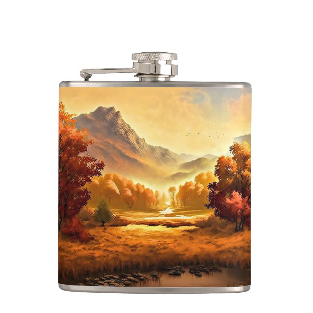 Petaca Paintaje paisajístico de otoño-68754 (Anverso)