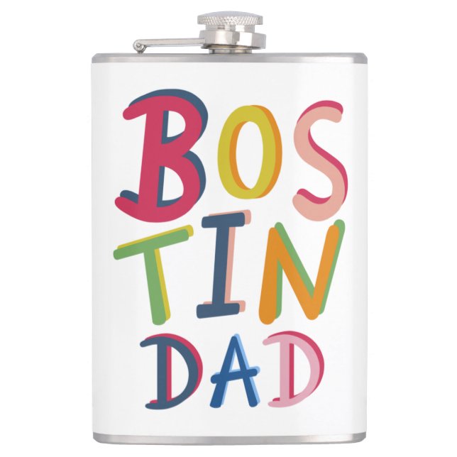 Petaca País negro de Bostin Dad personalizado (Anverso)