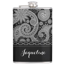 Paisley de cadena negra