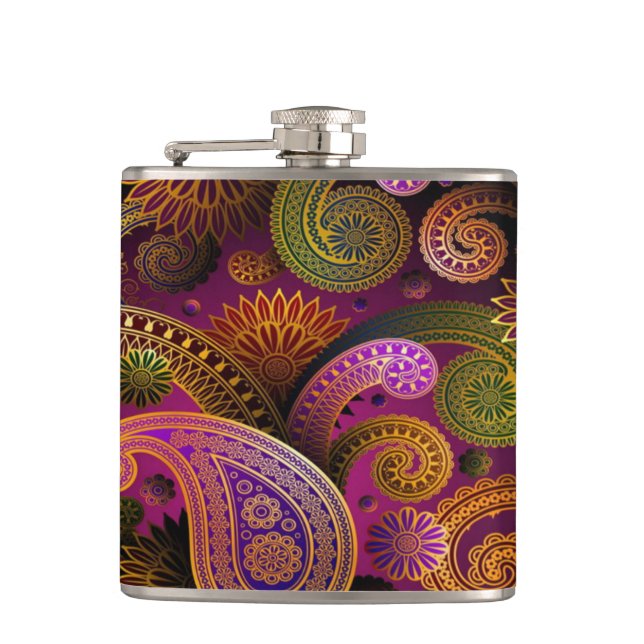 Petaca Paisley Purple (Anverso)