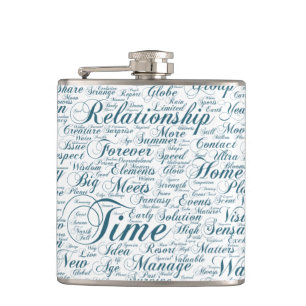 Petaca Paix Nuage de Mots Textos Motif Message Motif