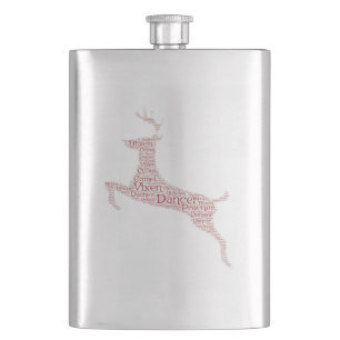 Petaca Palabra de reno Arte Rudolph Blixem Cometa Cupido