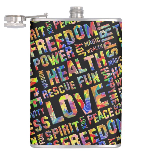 Petaca Palabras Del Modo Espíritu / Pensamiento Positivo  (Abierto)