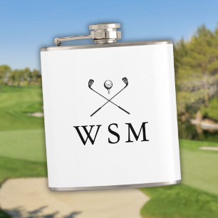 Petaca Palos de Golf con Monograma Personalizado Elegante