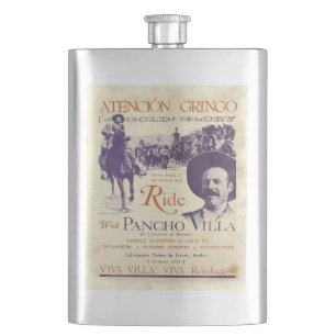Petaca Pancho Villa 🔥 Héroe General Mexicano