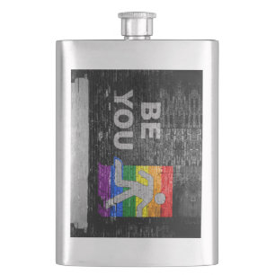 Petaca Panel de colores del orgullo arcoíris urbano de Sl