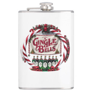 Petaca Pantalla Gin para los Navidades de las campanas ge