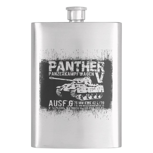 Petaca Panther Tank Classic Flask (Anverso)