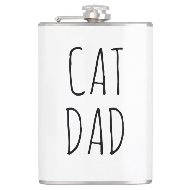 Petaca "Papá Gato" Sencilla y Moderna granja (Anverso)