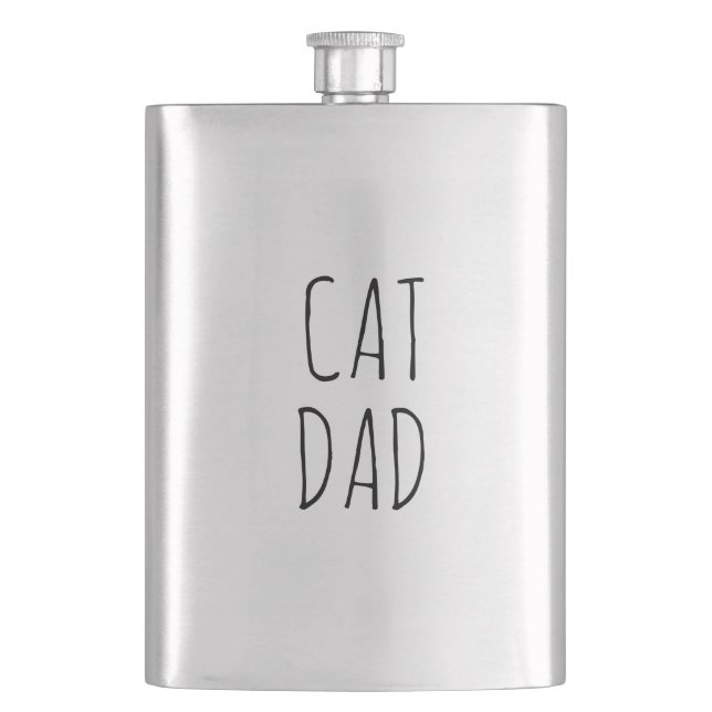 Petaca "Papá Gato" Sencilla y Moderna granja (Anverso)