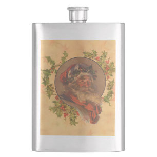 Petaca Papá Noel Leyendecker Antiguo Victoriano