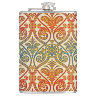 Petaca Papel de fondo de pantalla de contorno de damasco 