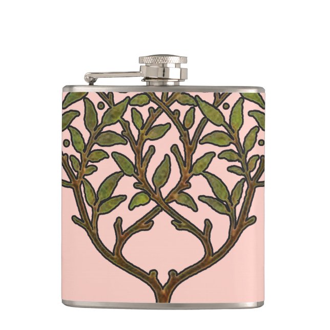 Petaca Papel pintado floral de William Morris Tree Frieze (Anverso)