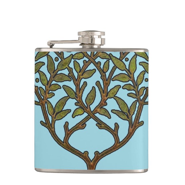 Petaca Papel pintado floral de William Morris Tree Frieze (Anverso)