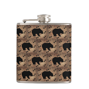 Petaca Papeles De Oso Y Oso Negro