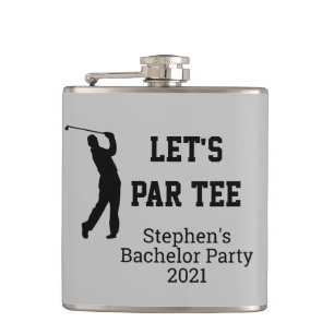 Petaca Par Tee Bachelor Party Regalo Personalizado Golf