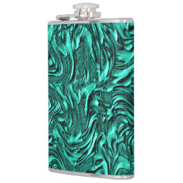 Petaca Parece verde jade texturado en la pared