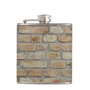 Petaca Pared de ladrillo marrón un diseño novedoso 