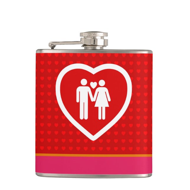 Petaca Pareja de amor (Anverso)