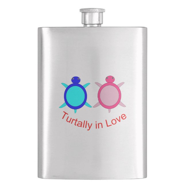 Petaca Pareja De Tortuga Cuta (Anverso)