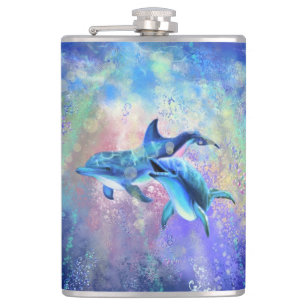 Petaca Pareja Delphin Flask