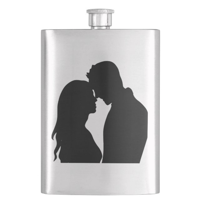 PETACA PAREJA ROMÁNTICA SILHOUETTE (Anverso)