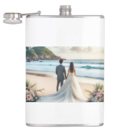 Petaca Parejas de Playa de Boda