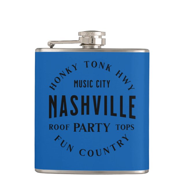 Petaca Parpadeo Wrapped de Whiskey Vinyl en el país de la (Anverso)