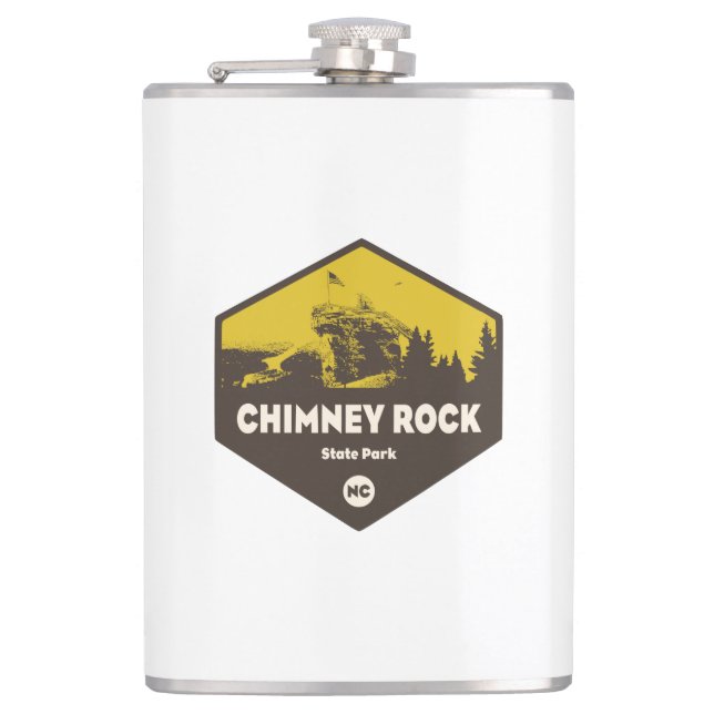 Petaca Parque Estatal Chimney Rock, Carolina del Norte (Anverso)