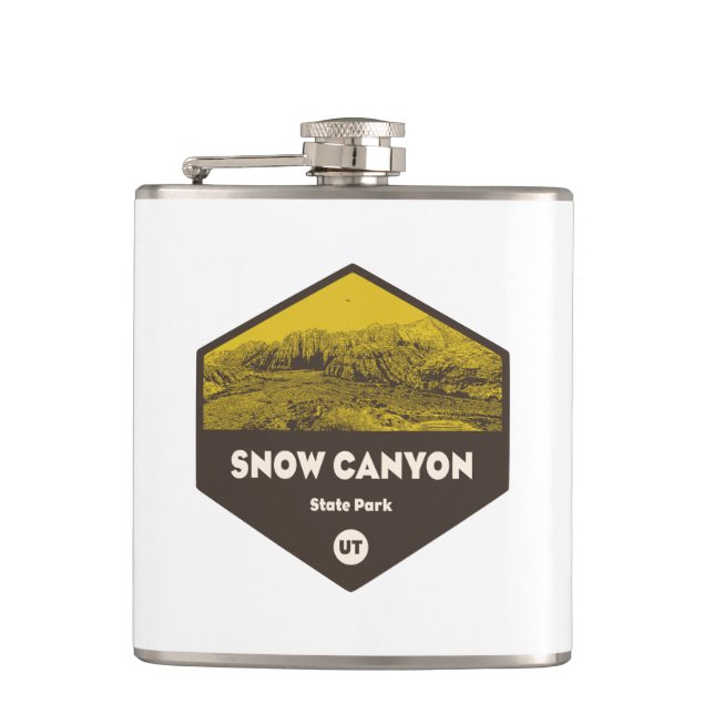 Petaca Parque Estatal del cañón de nieve Utah (Anverso)