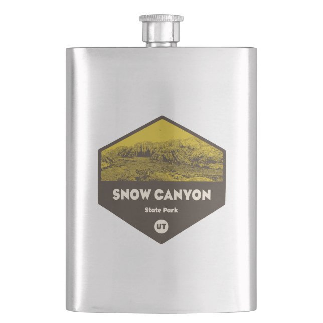 Petaca Parque Estatal del cañón de nieve Utah (Anverso)