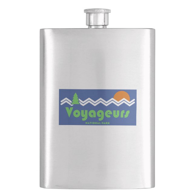Petaca Parque nacional Voyageurs Retro (Anverso)