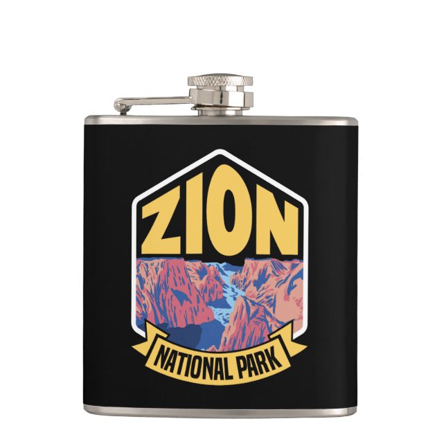 Petaca Parque Nacional Zion Utah Retro (Anverso)