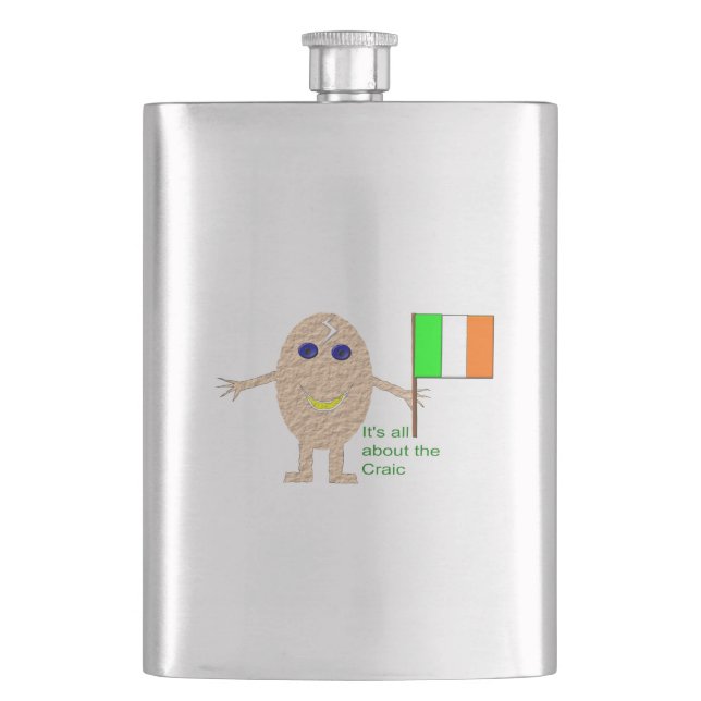 Petaca Parriotic Irlandés Egg Flask (Anverso)