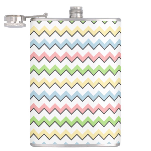 Petaca Pastel Chevron-Drop Shadow por Shirley Taylor (Abierto)